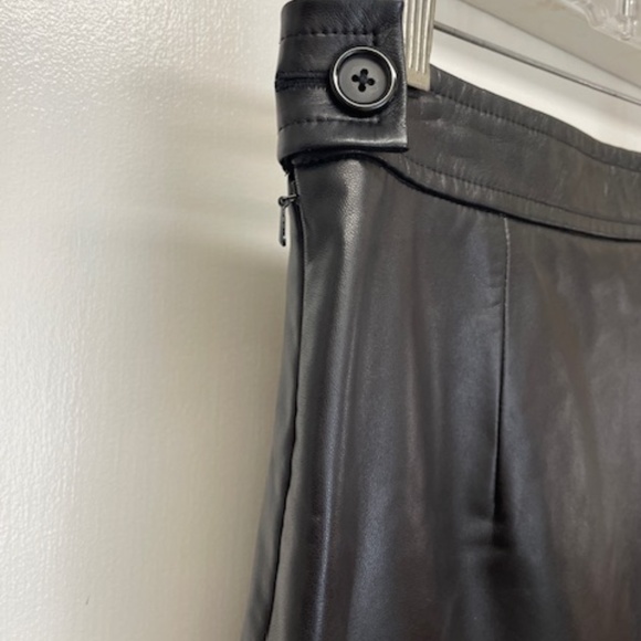 Helmet Lang Black Lamb Leather and Fringe Skirt EUC - Picture 11 of 14